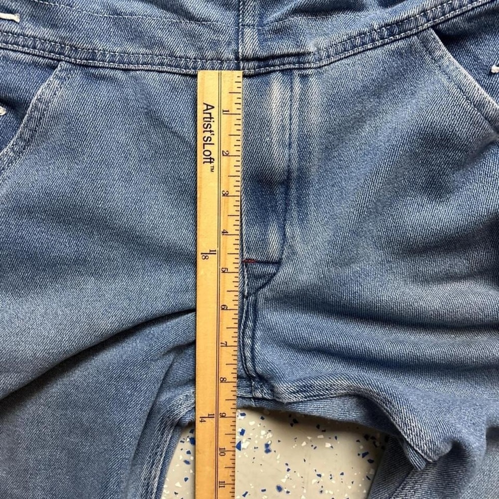 Round House Denim Youth Bib Overalls Size 10 Dark Blue Ranch Farm USA - Picture 6 of 7